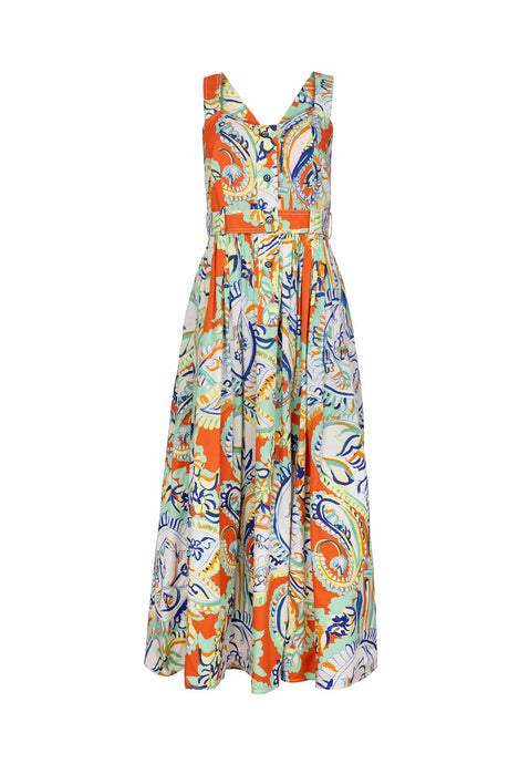 Hunter Bell Cleo Dress- Amalfi Tiles