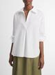 Load image into Gallery viewer, Vince Cotton Half-Placket Shirt- Optic White
