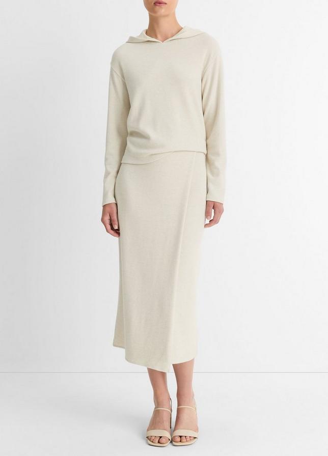 vince Cozy Wrap Skirt in Ceramic