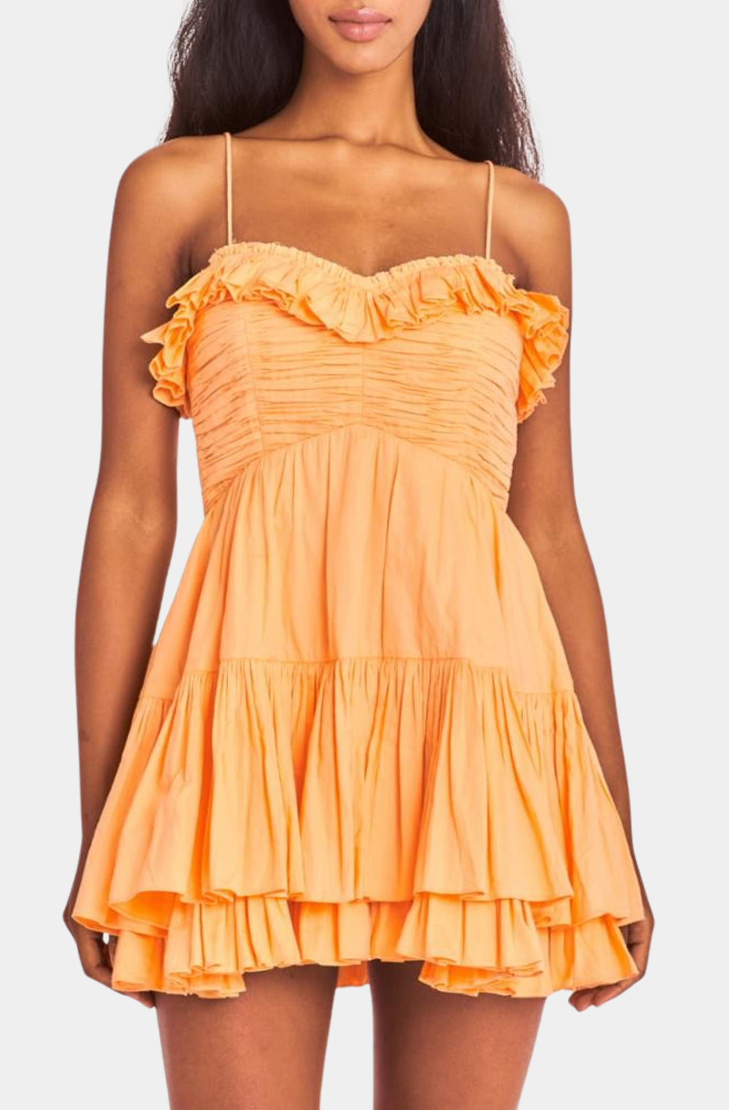 Love Shack Fancy Linny Dress - Tangerine