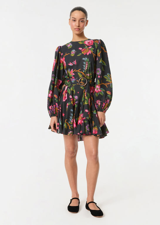 Rhode Jenny Dress- Ink Moralix Fleur Grande