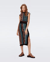 Load image into Gallery viewer, DVF Margarita Knit Skirt- Multicolor Retro Stripe
