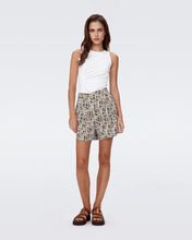 Load image into Gallery viewer, DVF Balbino Shorts- Infinite Geo Khaki
