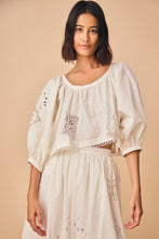 Load image into Gallery viewer, Hunter Bell Daisy Top- White Eyelet
