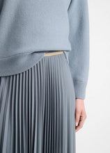 Load image into Gallery viewer, Vince Draped Pleated Skirt- Lake Stone
