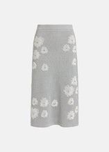 Load image into Gallery viewer, Essentiel Antwerp Silver Knitted Midi Skirt
