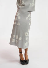 Load image into Gallery viewer, Essentiel Antwerp Silver Knitted Midi Skirt
