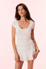 Load image into Gallery viewer, Love Shack Fancy Elisavette Striped Stretch Knit Mini Dress- Sailor Stripes
