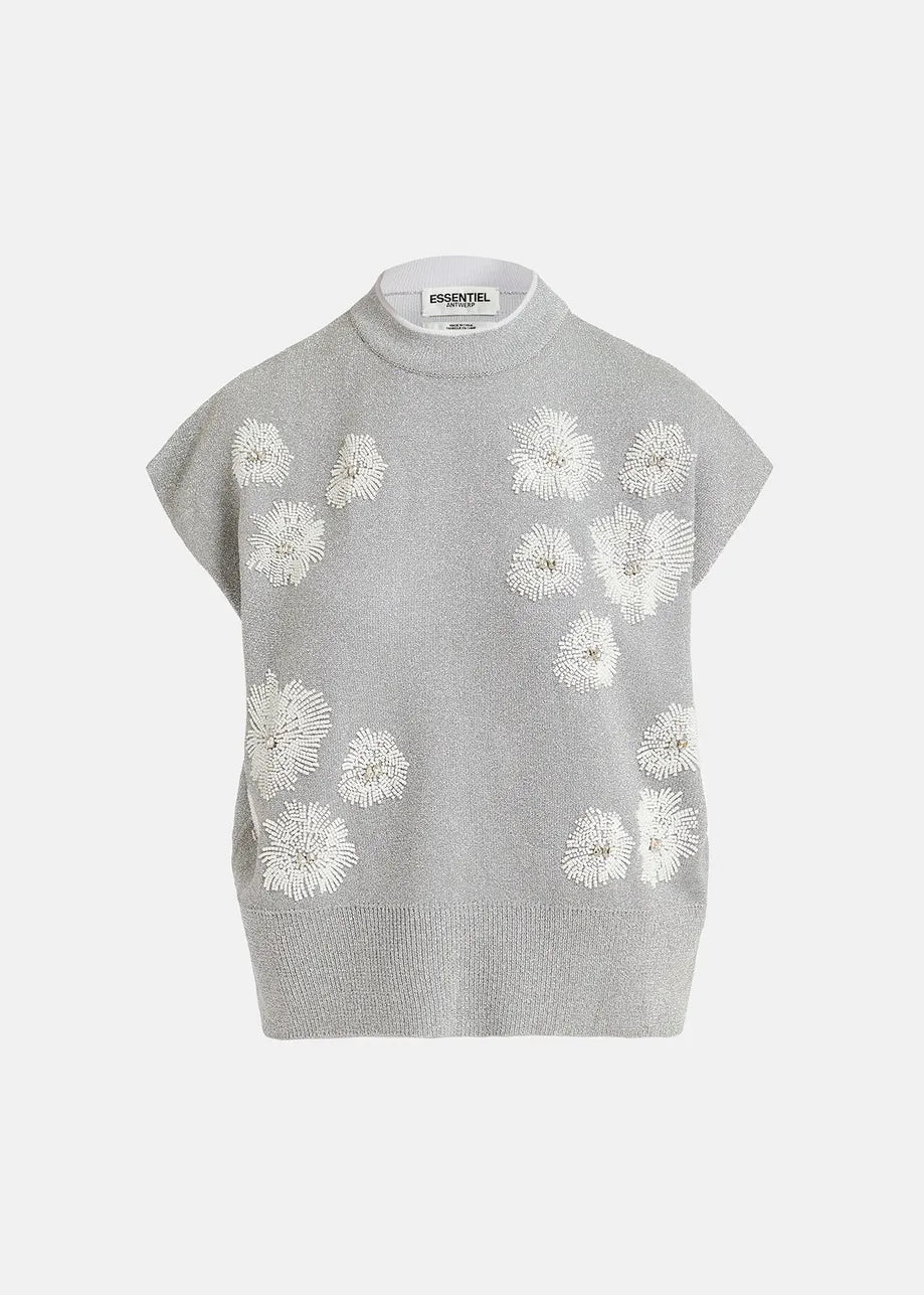 Essentiel Antwerp Silver Knit Top – AJ's Clothing: Lexington