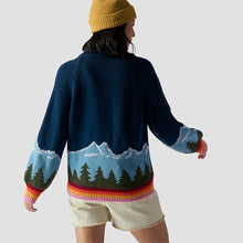 Load image into Gallery viewer, The Great. The Vista Full-Zip Sweater - Evergreen
