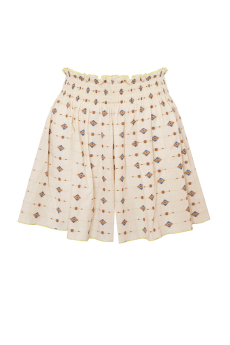 Hunter Bell Jemma Short - Cream Medallion