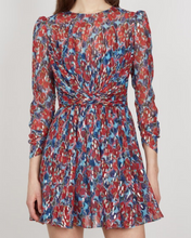 Load image into Gallery viewer, Saloni Blythe Mini Dress - Disco Metallic Jacquard Dress

