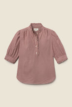 Load image into Gallery viewer, Trovata Noah Blouse -Mahogany Check
