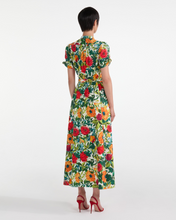 Load image into Gallery viewer, Saloni Ena Dress - Mandevilla Foliage
