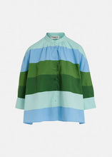 Load image into Gallery viewer, Essentiels Fettucine striped shirt- blue
