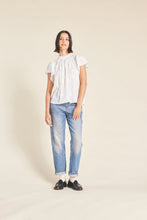 Load image into Gallery viewer, Trovata Carla Highneck Shirt - Stitched White
