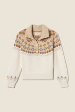 Load image into Gallery viewer, Trovata Juneau Sweater- Antique White Fairisle
