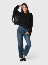 Load image into Gallery viewer, Essential Antwerp Ishani  Fringe Jacket - Black
