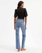 Load image into Gallery viewer, Veronica Beard Coralee Puff-Sleeve Tee - Black
