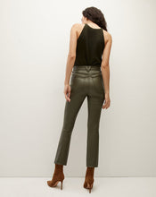 Load image into Gallery viewer, Veronica Beard Carly Vegan Leather Pants - Loden
