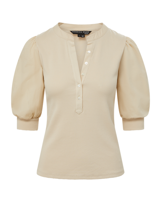 Veronica Beard Coralee Top- Limestone