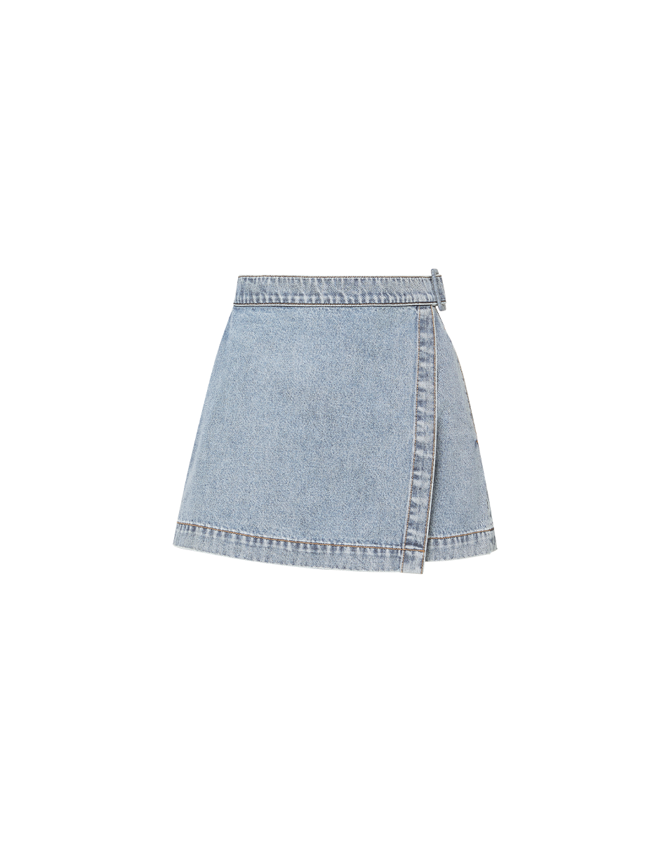 Veronica Beard Diaz Skort - Silverwood Blue