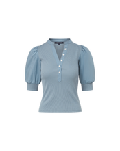 Load image into Gallery viewer, Veronica Beard Coralee Top - Lake Mist
