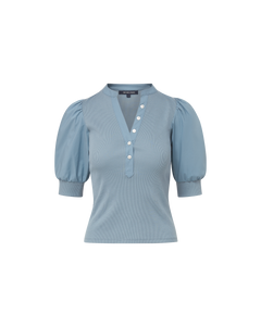 Veronica Beard Coralee Top - Lake Mist