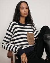Load image into Gallery viewer, Veronica Beard Emilie Pullover - Navy/Dove
