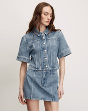 Load image into Gallery viewer, Veronica Beard Malcom Cropped Denim Jacket
