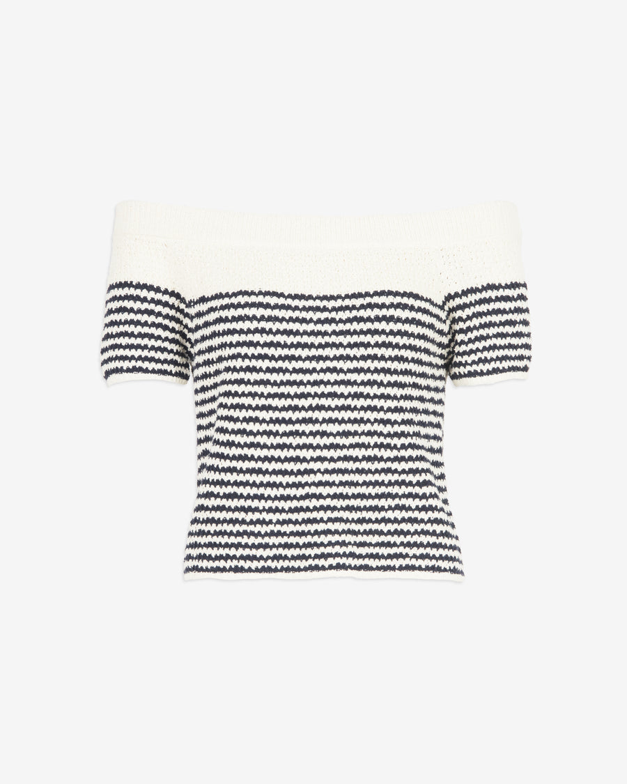 Tanya Taylor Lawrence Knit Top - Maritime Blue