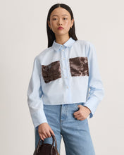 Load image into Gallery viewer, Tanya Taylor Largaux Top - Oxford Blue
