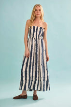 Load image into Gallery viewer, Hunter Bell Larkin Dress - Lighthouse Stripe Navy
