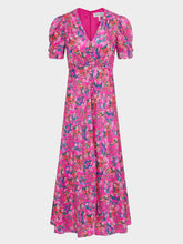 Load image into Gallery viewer, Saloni Lea Long Dress in Rani Hidden Dragon
