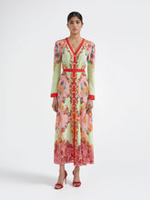 Load image into Gallery viewer, Saloni Lea Shirt Dress in Florentina Garden
