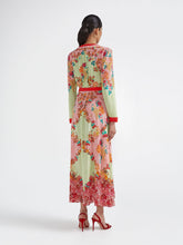Load image into Gallery viewer, Saloni Lea Shirt Dress in Florentina Garden
