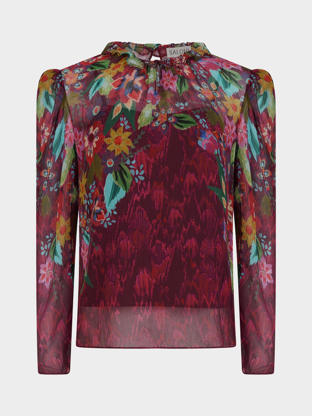 Saloni-Mel B Top in Astilbe Bouquet