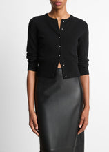 Load image into Gallery viewer, Vince Metal Button Cashmere Cardigan - Black
