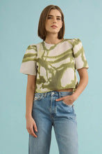 Load image into Gallery viewer, Hunter Bell Olivia Top - Seabreeze Ikat Green
