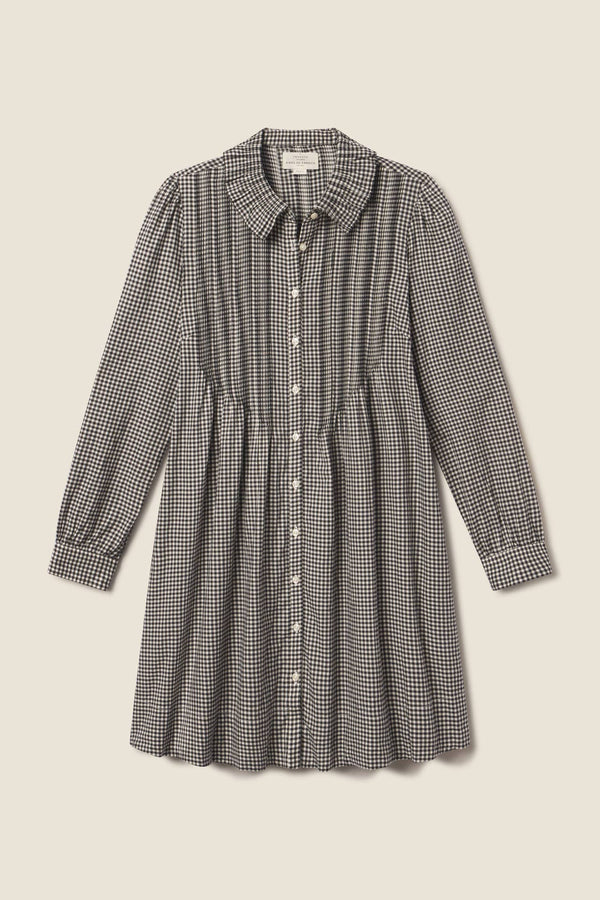 Trovata olive dress- onyx check