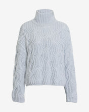 Load image into Gallery viewer, Tanya Taylor Opaline Knit Top- Greys Grey Sky
