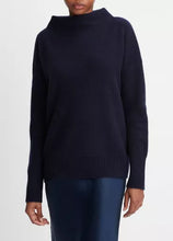 Load image into Gallery viewer, Vince Wool-Cashmere Drop Shoulder Turtleneck - Coastal Blue
