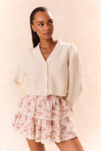 Load image into Gallery viewer, Loveshack Fancy Ruffle Mini Skirt in Mauve Ballet
