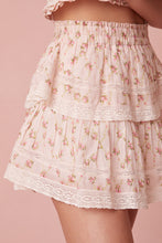 Load image into Gallery viewer, LoveShackFancy Ruffle Mini Skirt - Cherry Kisses
