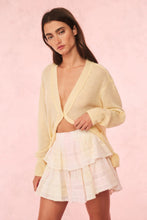 Load image into Gallery viewer, Loveshack Fancy Ruffle Mini Skirt in lemonade kisses
