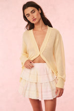 Load image into Gallery viewer, Loveshack Fancy Ruffle Mini Skirt in lemonade kisses
