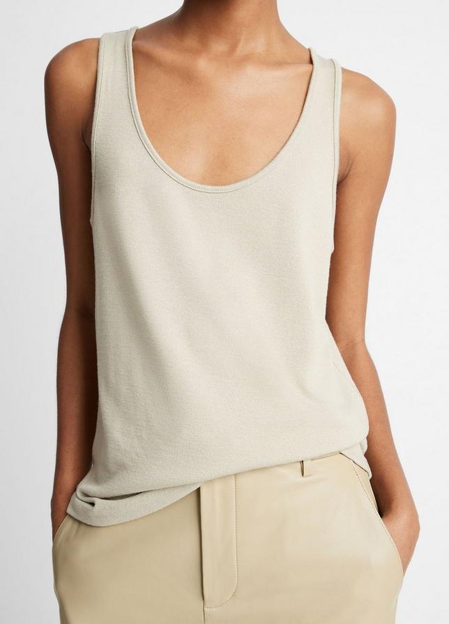 Vince Relaxed Scoop-Neck Tank