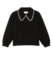 Load image into Gallery viewer, The Great crochet collar pullover- BLKSW

