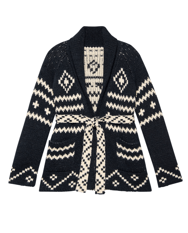 The Great reversible shepherd cardigan- NVYCR
