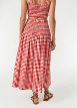 Load image into Gallery viewer, Rhode Lilou Skirt- Scarlet Toulouse Gingham
